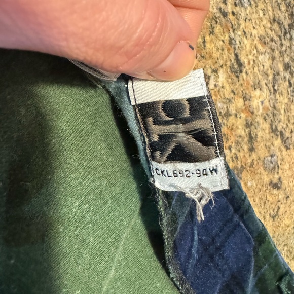 Vtg  90s Calvin Klein Jean Tartan Plaid Mini Skirt Valour Grunge Sz M 28” Waist - Picture 6 of 12